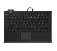 KeySonic KSK-5210ELU (DE) - Wired, USB, Membrane Key Switch, QWERTZ, LED, Black,
