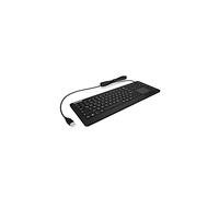 Keysonic KSK-6231 Tastiera impermeabile con touchpad integrato e retroilluminazione, Nero [Regno Unito]