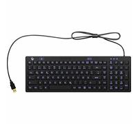 Keysonic RaidSonic KSK-6031INEL-B - Tastatore QWERTZ, Tedesco, Nero