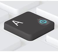 Keystickers® - Adesivi con alfabeto russo per tastiere di PC, notebook e MacBook, 5 x 6 mm, materiale trasparente con vernice protettiva, colore blu