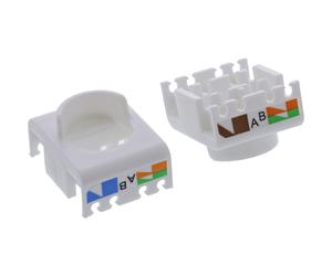 Keystone Cat.6A con frontale colorato per una facile identificazione 76207B
