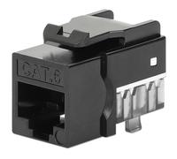 Keystone Jack Cat6 Slim 10G 250MHz Punch-Down 25 Pezzi Nero - Intellinet IWP-JAR-C6BK