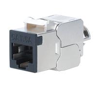 Cat6a 10G Slimline Keystone - Modulo schermato, senza attrezzi, 14,8 mm di larghezza, RJ45, 10G, 500 MHz