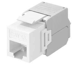 Keystone RJ45 Cat6A UTP 500MHz Bianco - Goobay IWP-MD C6A/WW