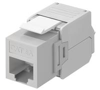 Goobay 90693 CAT 6A presa RJ45 Keystone, UTP, 500 MHz, Grigio Chiaro