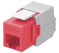 Presa Di Rete Keystone Rj45 Cat6A Utp Toolless Rosso