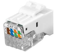 Adattatore di rete Intellinet Frutto Keystone Toolless RJ45 Cat5e UTP Snap-In Bianco