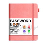 Keytab Login Journal - Libro organizer per password, blocco note | linguette alfabetiche per un facile accesso ai dettagli del sito Web, indirizzi e-mail e password, tasca compatta per un tracciamento
