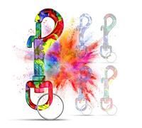 KEYU® Moschettone realizzato a mano | ogni moschettone è un pezzo unico | moschettone | moschettone portachiavi | moschettone con giunto girevole | moschettone guinzaglio per cani | moschettone