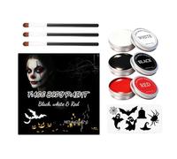 Keyubria Kit Per Trucco Del Viso Per Halloween | Lavabile E Impermeabile Per Halloween | Set Di Pittura Per Il Corpo E Trucco Per Costumi,Per Carnevale Maschera Evento Celebrazione Cosplay Festa