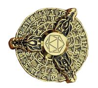 Keyubria Moneta per, della roulette | Kit di drago,Giocattoli Fidget, spinner della roulette, da gioco di ruolo, in metallo per giochi da tavolo