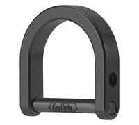 KeyUnity KA17 Titan-D-Ring-Schlüsselschäkel,U-förmiger Schlüsselring, Hufeisenverschluss für Autoanhänger,DIY-Leder-Schlüssel-Organizer Schlüsselanhänger (Schwarz,L)