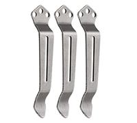 KeyUnity KA23 Clip da tasca per trasporto profondo, clip da tasca a 3 fori di ricambio per coltello e multiutensile, acciaio inossidabile, confezione da 3