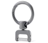 KeyUnity KA36M Titanium Side Pushing Key Ring, Quick Release Minimalist Split Keychain Ring für Karabiner, Autoschlüssel & Home Keys