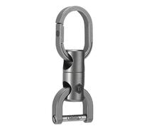 KeyUnity KA40M Portachiavi girevole con anello a D, portachiavi da uomo, per auto, girevole in titanio, Quick Release, Taglia unica
