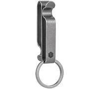 KeyUnity KM00, clip per cintura con fibbia, portachiavi TC4, in titanio, portachiavi tattico, clip per cintura di servizio per polizia e vigili del fuoco di 3,8-5,7 cm