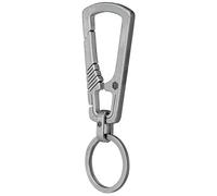 KeyUnity Km04m Clip Moschettone Portachiavi A Moschettone In Titanio, Ti-6al-4v Titanio Keychain Carabiner, Organizzatore Portachiavi Edc A Sgancio Rapido