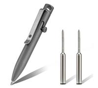 KeyUnity KP05SW Penna a sfera in lega di titanio con clip, penna tascabile EDC in metallo retrattile per il trasporto quotidiano