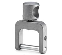 KeyUnity Titanium Side Pushing Key Ring, Quick Release Minimalist Split Keychain Ring für Karabiner, Autoschlüssel & Home Keys (KA35L)