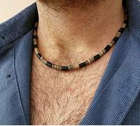 KEYVOR Collana Donna Collana Africana Maschile Moda Gioielli Perline Tendenza Collana da Surfer da Uomo Regalo in Legno (Colore : 2, Taglia : 45cm)