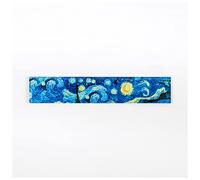 KEYVOR Righello Metallo 1. 5 cm. Van Gogh Series Studio Tempo di Studio Righello Multifunzionale Fai da Te Cancelleria Scolastica for Ufficio for Bambini Righello (Size : 1)