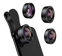 KEYWING Kit obiettivo fotocamera telefono 3 in 1, obiettivo fisheye 198 + obiettivo super grandangolare 120 + obiettivo macro 20x per smartphone iPhone Samsung Android