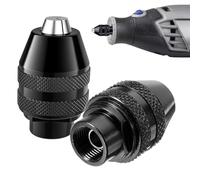 keyxer Accessori per Dremel: Mandrino per Avvitatore e Mandrino Trapano (0.8-3.2 mm) | Kit Ricambio 4486 con Adattatore Rapido, Compatibile con Dremel 4000/3000/200/8200 e Modelli Simili