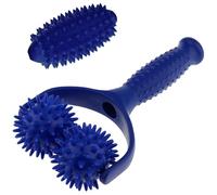 keyxer Roller Terapeutico con 3 Sfere Intercambiabili | Strumento per Automassaggio di Gambe, Schiena, Braccia e Piedi | Palla Fasciale con Maniglie Ergonomiche per Ridurre Tensioni Muscolari
