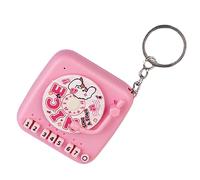 keyychaindel record giocatore - Mini ciondolo di grammofono giocabile con suono, giocattolo per pianoforte portatile | Musica nostalgica Keyring, forma del sospensione per bambini e adulti