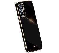 KEYYO Cover per Oppo Find X3 Neo, TPU Silicone Galvanotecnica Phnom Penh Custodia, Soft Thin Protettiva Case - Nero