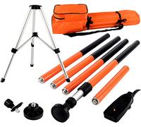 KEZERS Adattatore Livello Laser, Supporto laser, supporto laser magnetico con clip regolabile, prese regolabili a 360° con filettatura maschio 1/4"-20 e adattatore filettatura 5/8"-11