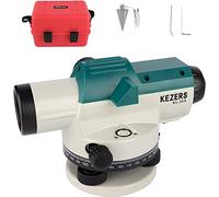 KEZERS Livello Ottico Automatico, Compensatore Magnetico Smorzato Autolivellante, Ingrandimento 32x, Campo di Lavoro 120 M, Precisione di Livellamento di 1,6mm/30m - KL-32X