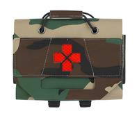 KEZONO EDC Bag Waist Belt Bag Molle Emergency Tool Pouches Emergency Medical First Aid Kit Outdoor Medical Camping Survival Bag (Color : Woodland)