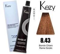 Kezy Involve Color Biondo Chiaro Rame Dorato 8.43 100 ml - Tinta capelli