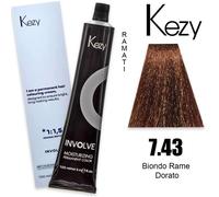 Kezy Involve Color Biondo Rame Dorato 7.43 100 ml - Tinta capelli