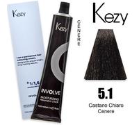 Kezy Involve Color Castano Chiaro Cenere 5.1 100 ml - Tinta per capelli