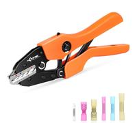 KF CPTEC Pinza a crimpare per connettori termorestringenti da 0,5 a 8,0 mm² (AWG 22-8) - Pinza a crimpare per terminali a cricchetto