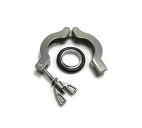 KF10 KF16 KF25 KF40 KF50, supporto guarnizione in gomma morsetto tubo vuoto in lega di alluminio, morsetti soffietto vuoto(KF50)