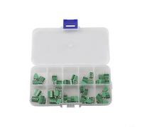 KF128 Morsetti a vite da 2,54 mm per PCB, 6 A 125 V, morsetti di collegamento a 2/3/4 poli, verde, set da 50 pezzi con scatola