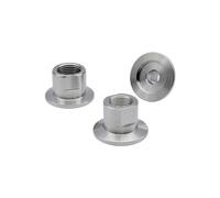 KF16 KF25 KF40 KF50 SS304 Stainless Steel BSP Vacuum Female Thread Flange Joint Pipe Fitting 1/8" 1/4" 3/8" 1/2" 3/4" 1-1/4" 2"(KF40,1/8") Plumbing Fittings