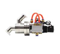 KF16 KF25 KF40 KF50 Valvola a farfalla pneumatica a gomito a Y, valvola angolare, morsetto for vuoto, estremità in acciaio inossidabile SUS304(Elbow,KF-16)