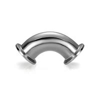 KF16 Vacuum Fittings 304 Stainless Steel Elbow Flange Joints High-Pressure Clamp Connector
