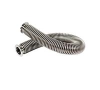 KF25 Normal Type 100-1000mm High Vacuum Bellows Stainless Steel 304 Fast Hose Bellows Pipe Bellows Has Been Tested for Leaks (Color : Silver, Size : 100mm Long)