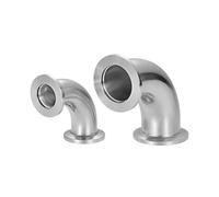 KF25 Vacuum 90 Degree Elbow 316L Stainless Steel Tri Clamp Flange Joint Pipe Fitting Tube