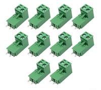 KF2EDG - Morsettiere innestabili a 2 pin, 5,08 mm, 10 set PA66, ignifugo e ad alta temperatura nominale (300 V/15 A)