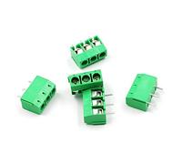 KF301-5.0MM 2P KF301-3P Pitch 5,0 millimetri Spillo 2P 3P Terminale a vite PCB connettore del blocchetto Blu Verde Kit barra di messa a terra terminale(Green 3P)