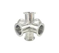 KF40 Vacuum Equal Six-way pipe 304 Stainless Steel Vacuum Pipe Adapter