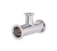KF50 to KF16 Vacuum KF Ferrule Tee Pipe Fitting Adapter Reducer Fit Tri Clamp 304 Stainless Steel YZWRWRMKTB