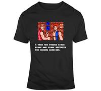 KFASTIIM Double Dragon 3 Bimmy Cut Scene NES Video Game Fan T Shirt BlackL