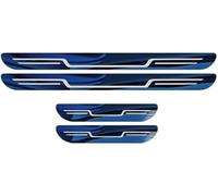 KFBJM 4 Pezzi Battitacco Auto per Renault Megane E-Tech Electric 2022-2025, Acciaio Inox Anti-Graffio Protezione Portiere Protezione Pedale Adesivi Soglie Accessori,D